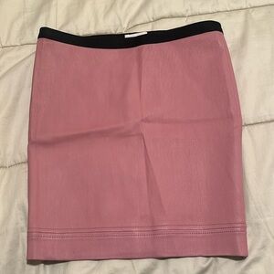 Helmuy Lang pink leather mini skirt
